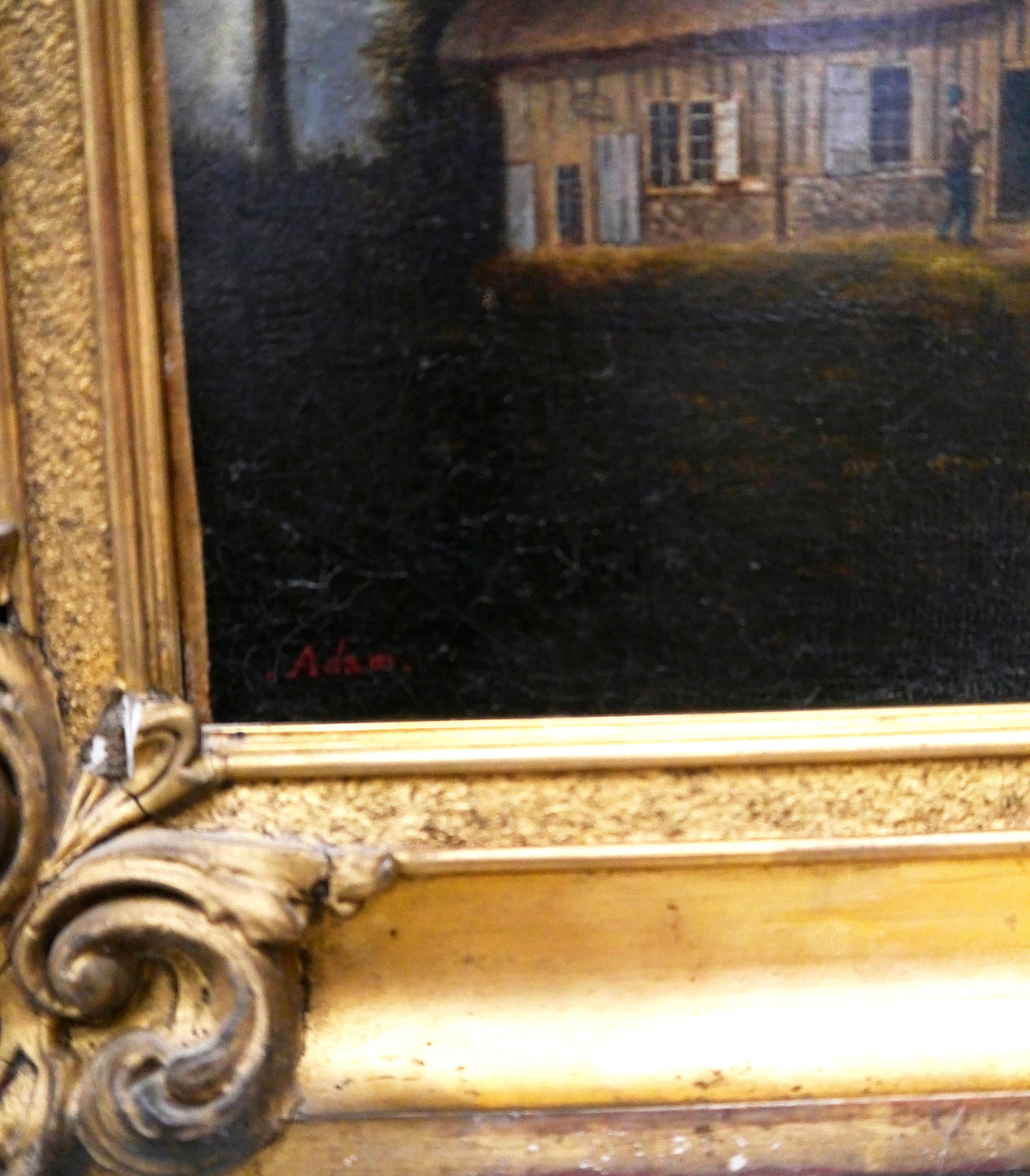 French School Landscape BARBIZON Oil painting Signed For Sale 2