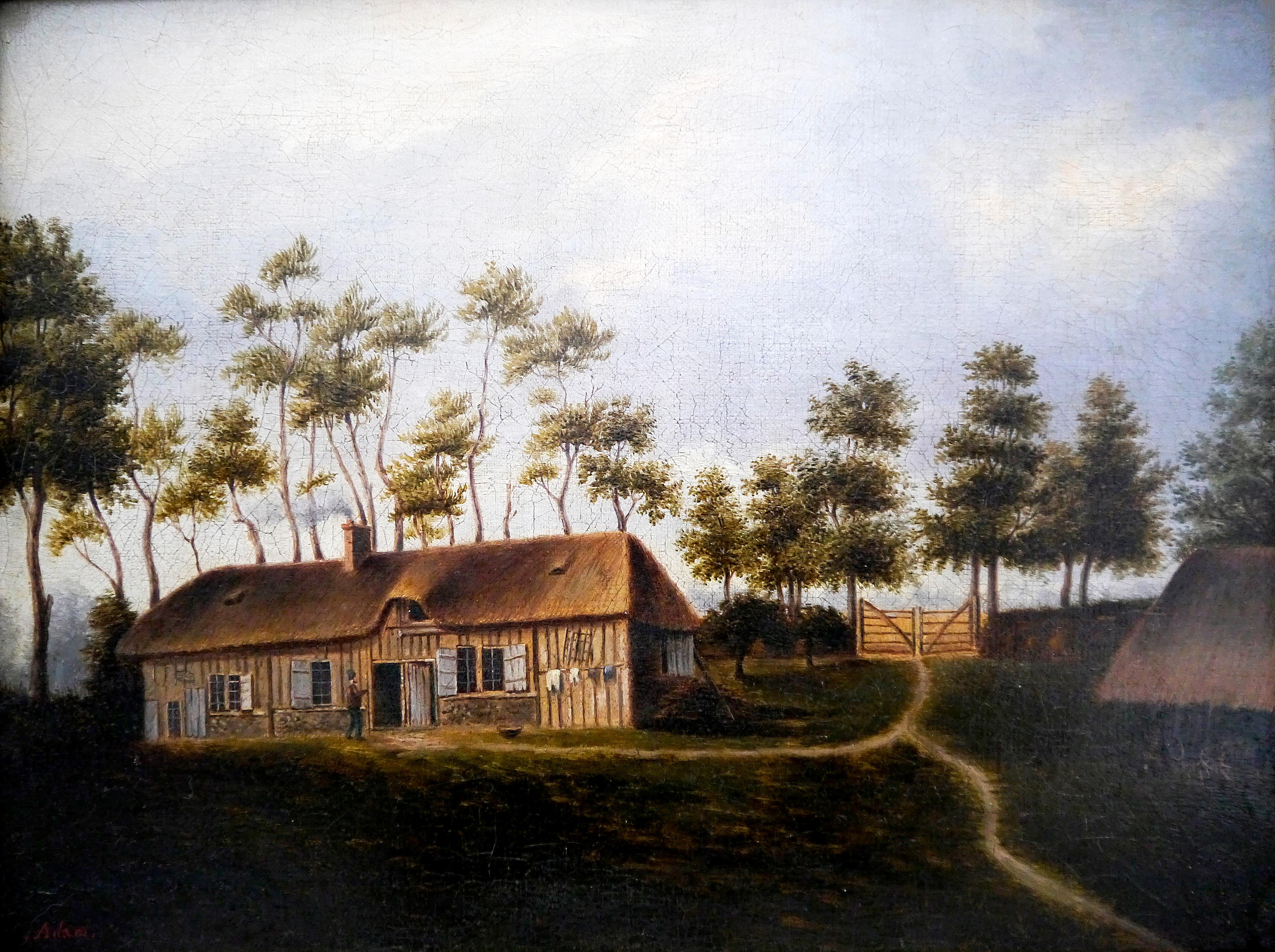 French School Landscape BARBIZON Oil painting Signed For Sale 4