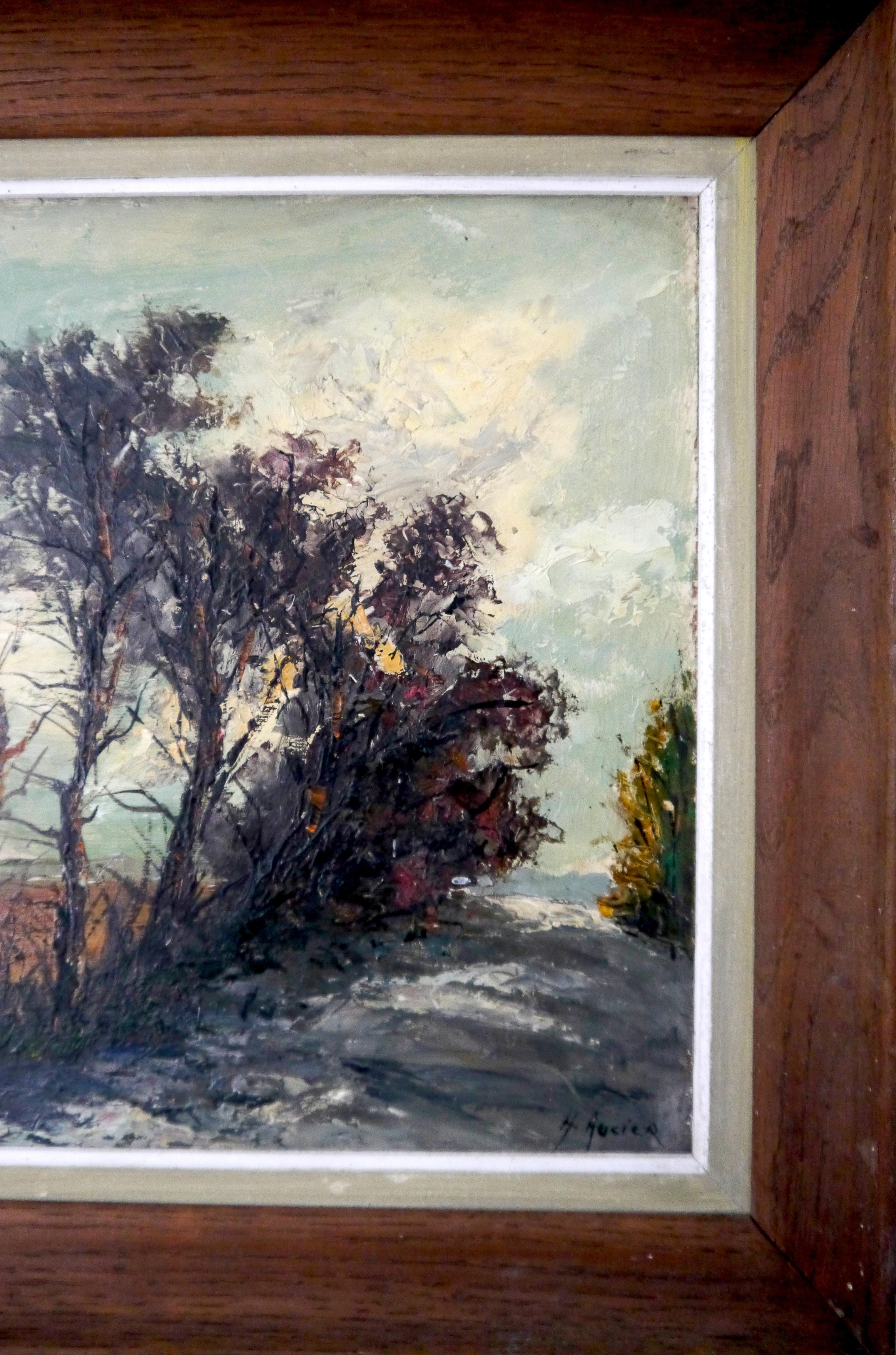 French School Masters - French school Landscape countryside forest oil ...