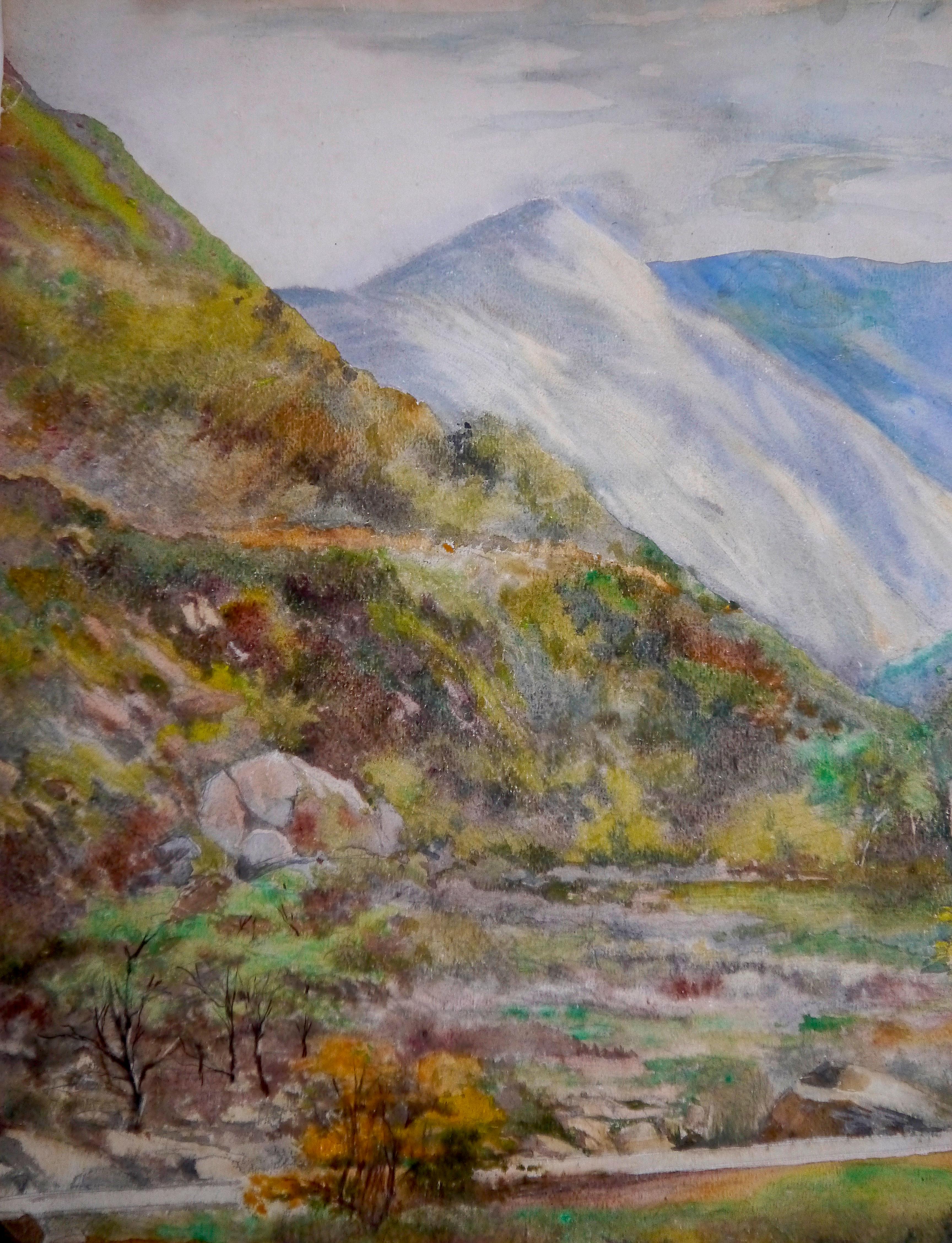 French school Landscape Provence painting Signed For Sale 2