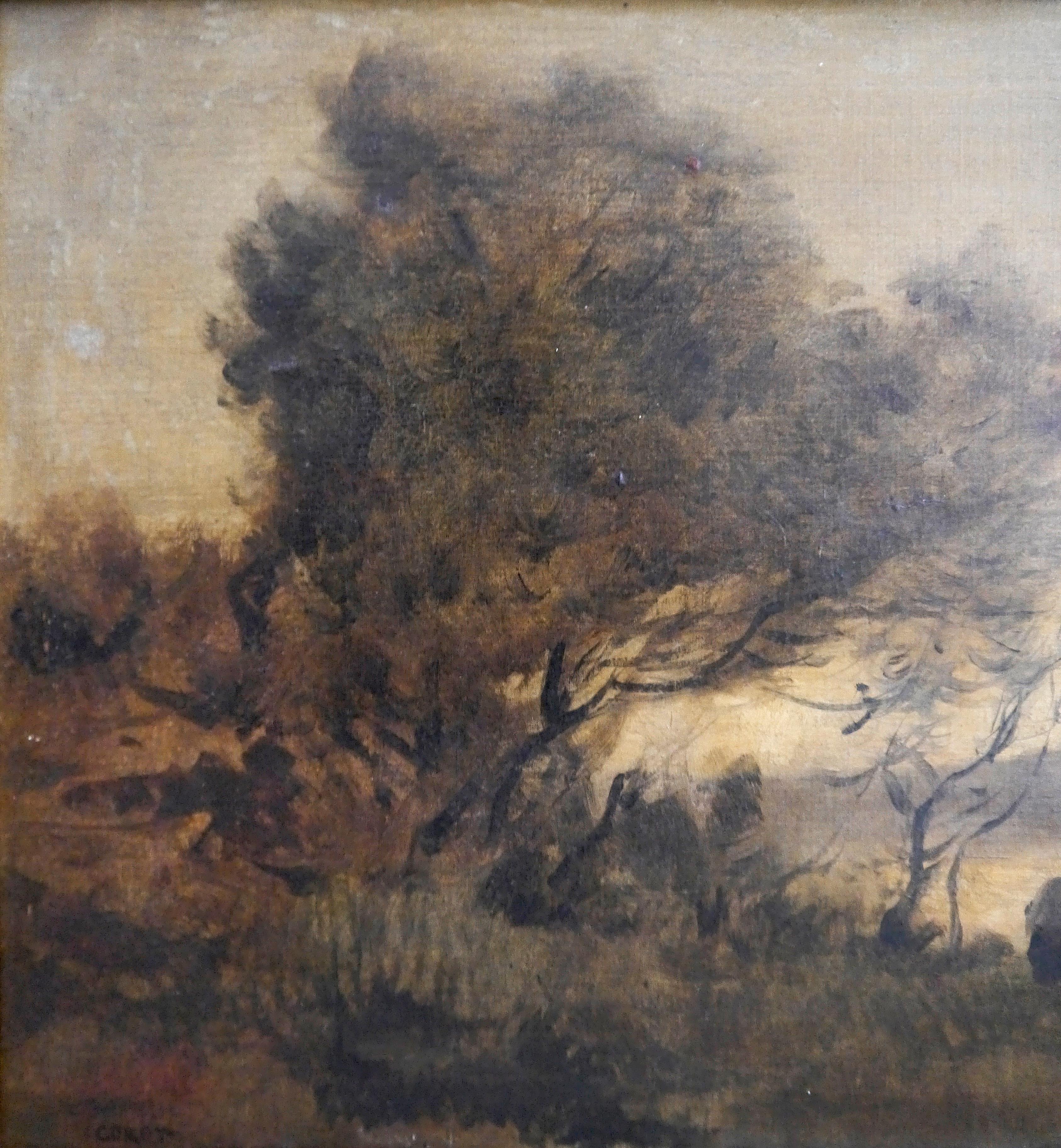 French school Landscape river scene Signed For Sale 2