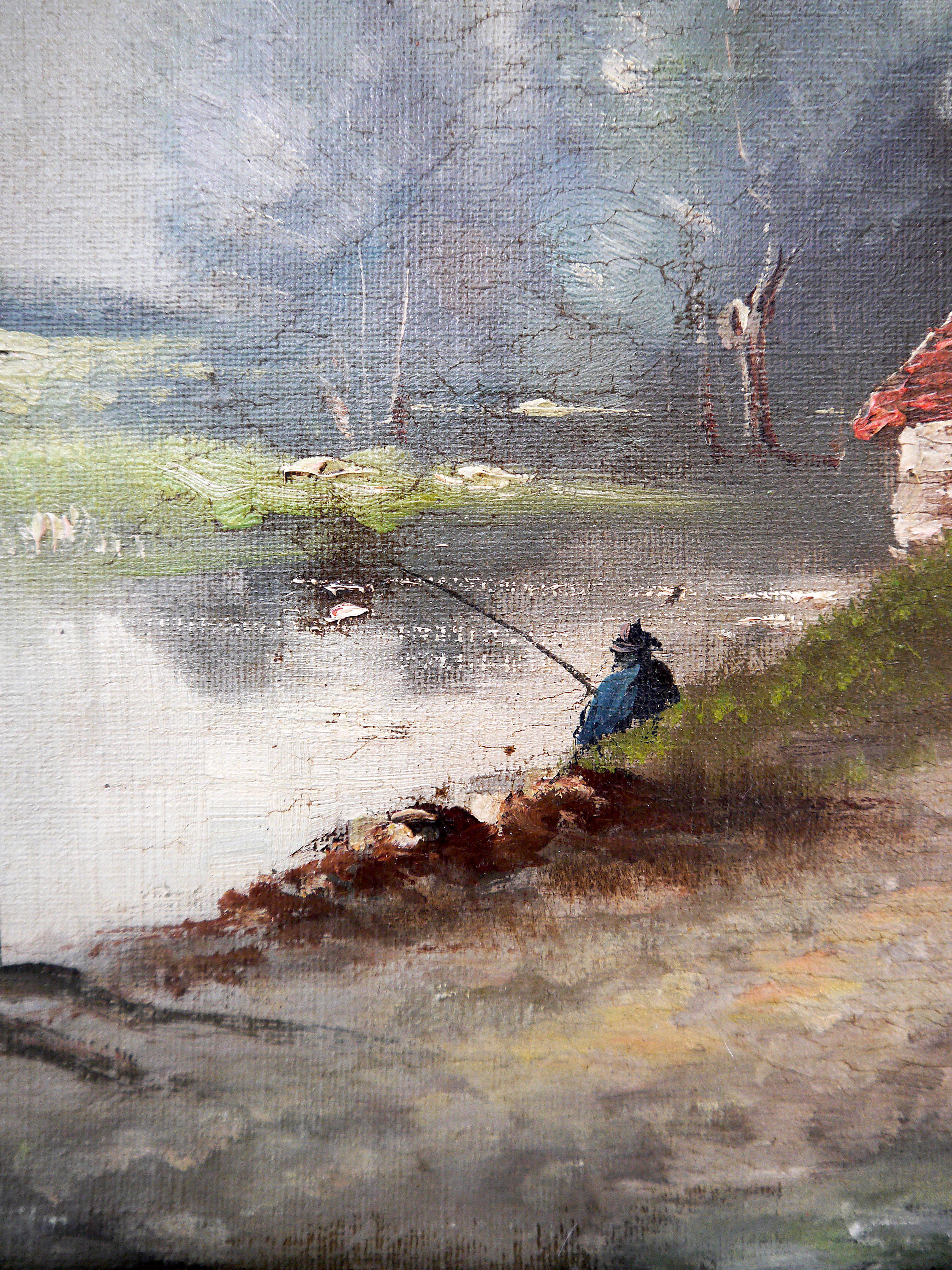 ➡️Rural Landscape from J Moniet⬅️referenced on Artprice

One letter off, it could have been a Monet :)

This painting is  a traditional landscape scene, in an impressionistic  style. ( Probably from late 19e or early 20 century)

⭐Structural