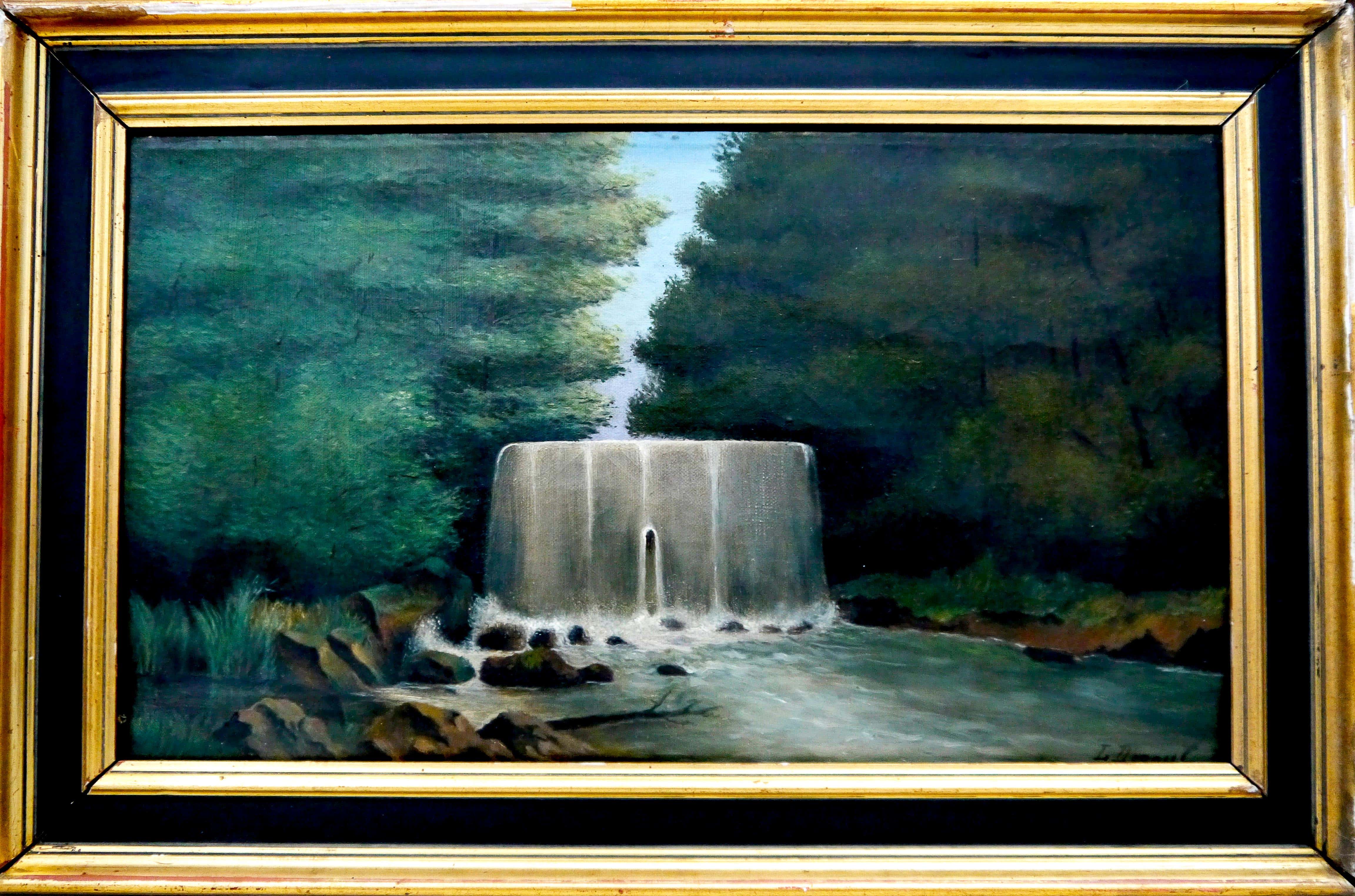 French School Masters French School Landscape Gorge River Scene Oil French School Masters French School Landscape Gorge River Scene Oil