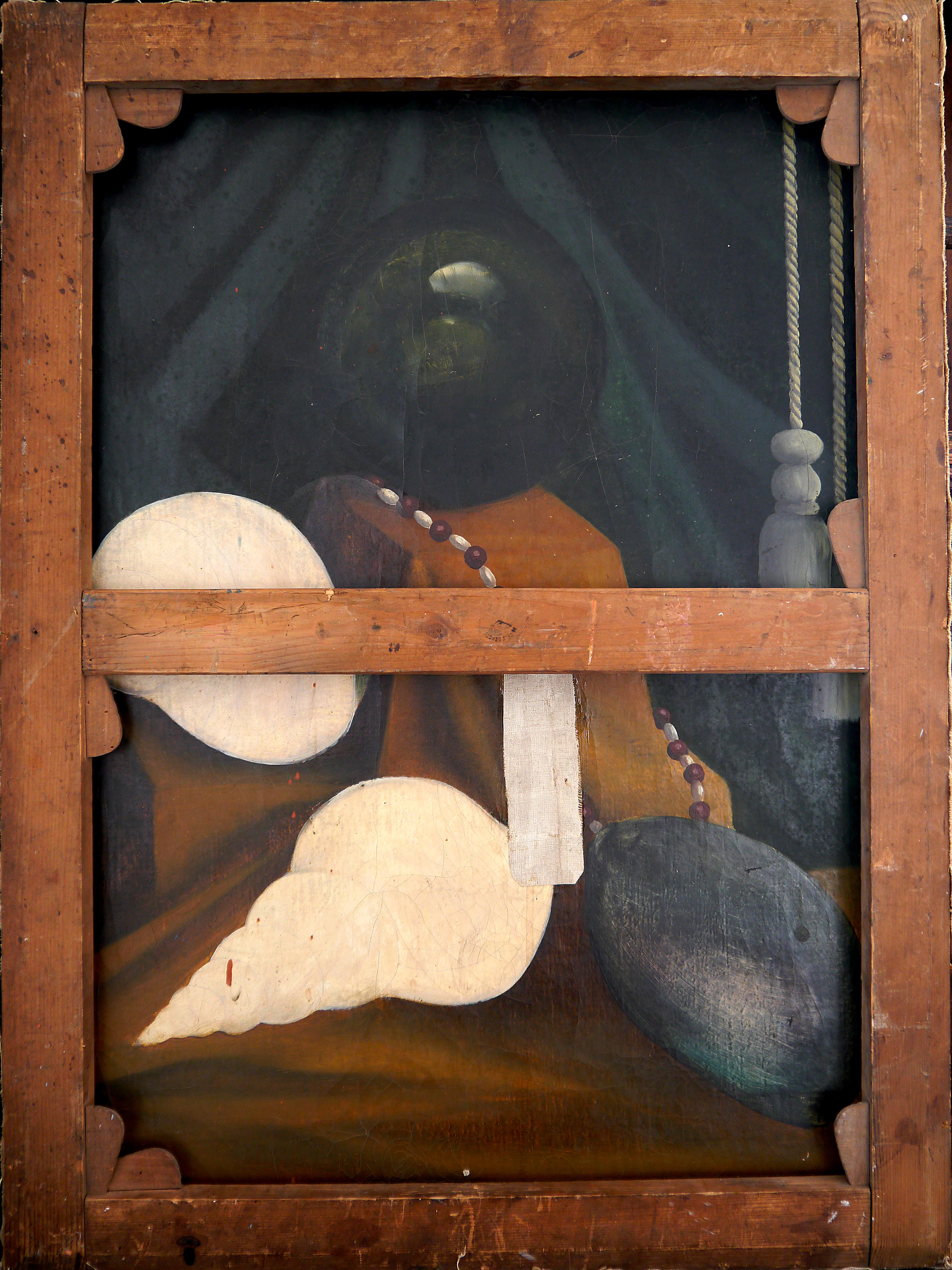 Escuela francesa Escena medieval Paisaje Pintura al óleo en venta 2