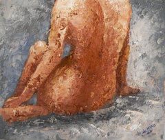 French school Nude Oil painting Signed