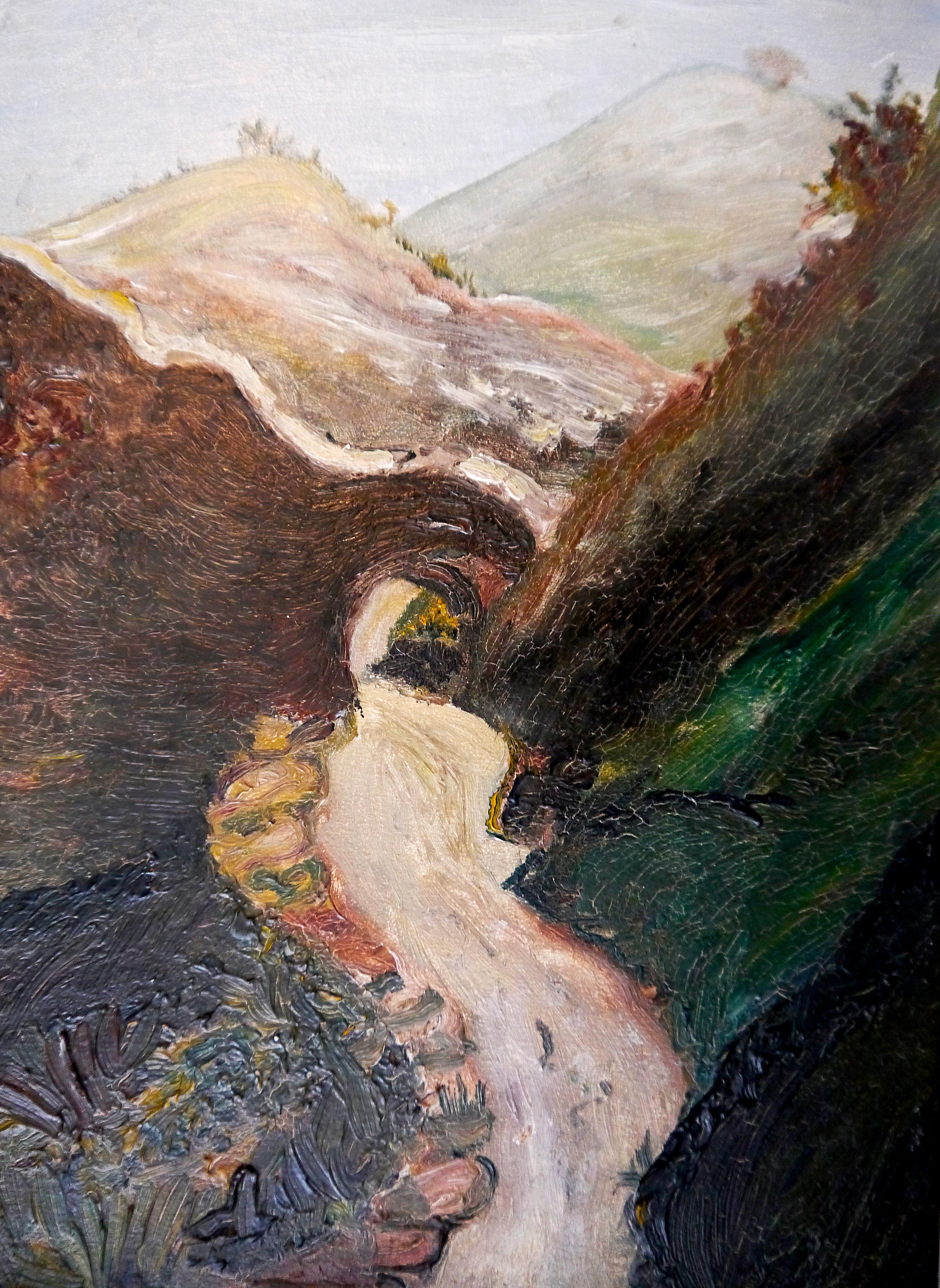 Peinture à l'huile de paysage de Provence signée en vente 1