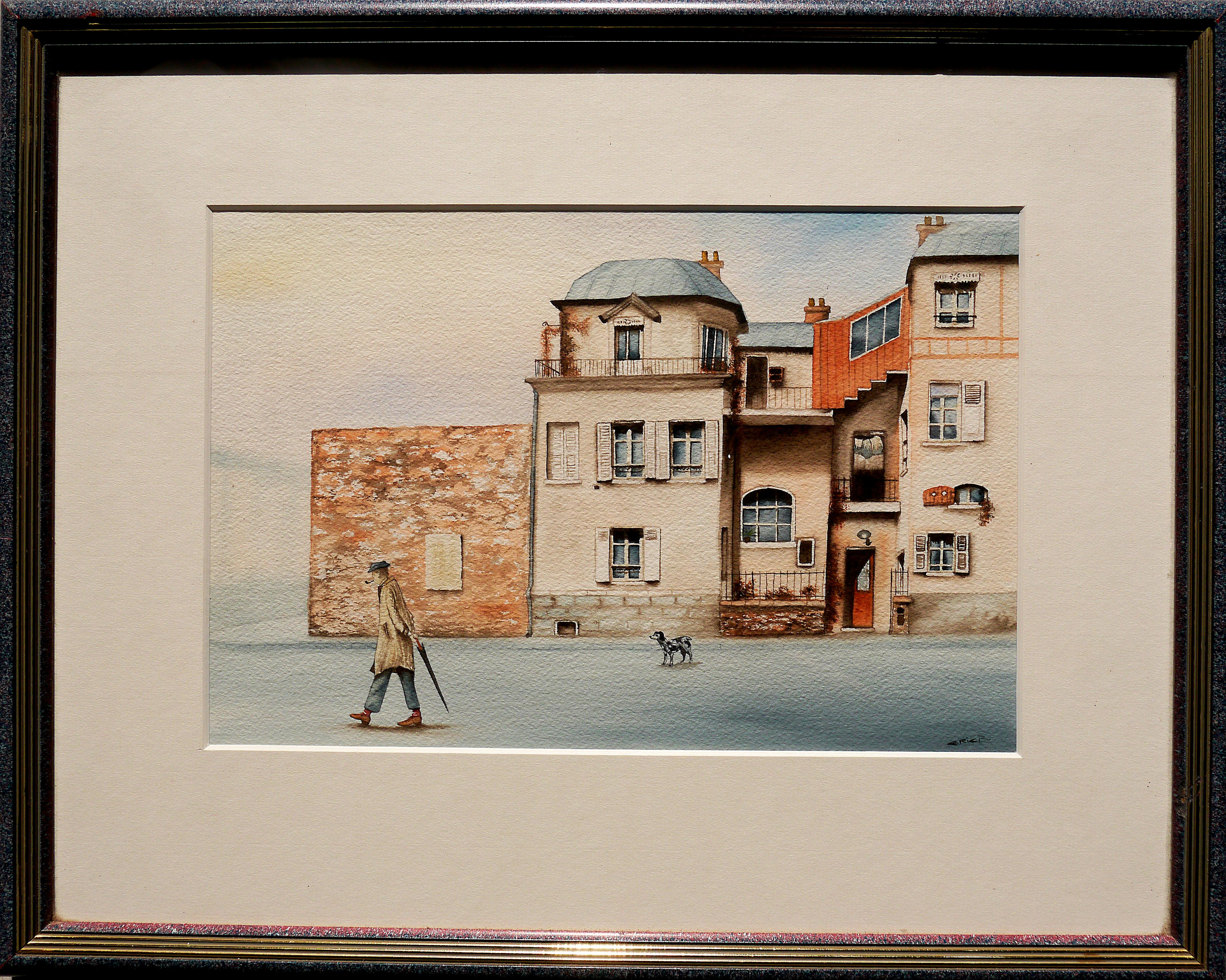 French School Masters Figurative Painting - French school  scene Oil painting Signed