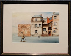 French school  scene Oil painting Signed
