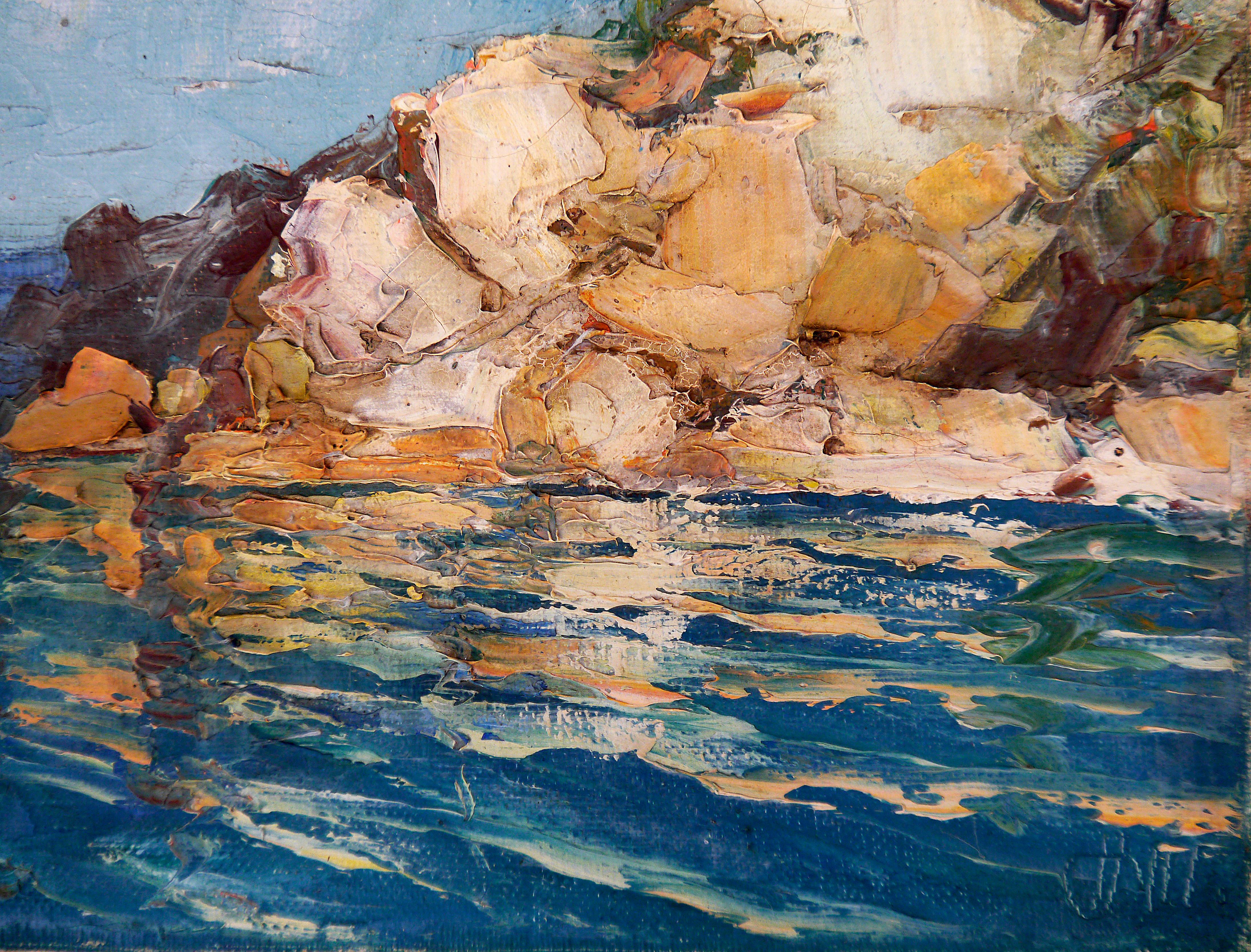 ➡️ Beautiful study Landscape⬅️

➡️Vivid Landscape⬅️

➡️Impressionist Seascape⬅️

⏩It is signed ⏪


⭐Medium:⭐ Oil on  canvas

⭐Technique: ⭐Impasto painting with expressive brushwork. High textured

⭐Size:⭐19x24.5cm / 7.5x 9.6inch
with  frame: 27x32cm