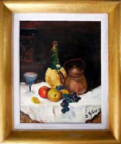 French school Still Life Oil painting Signed