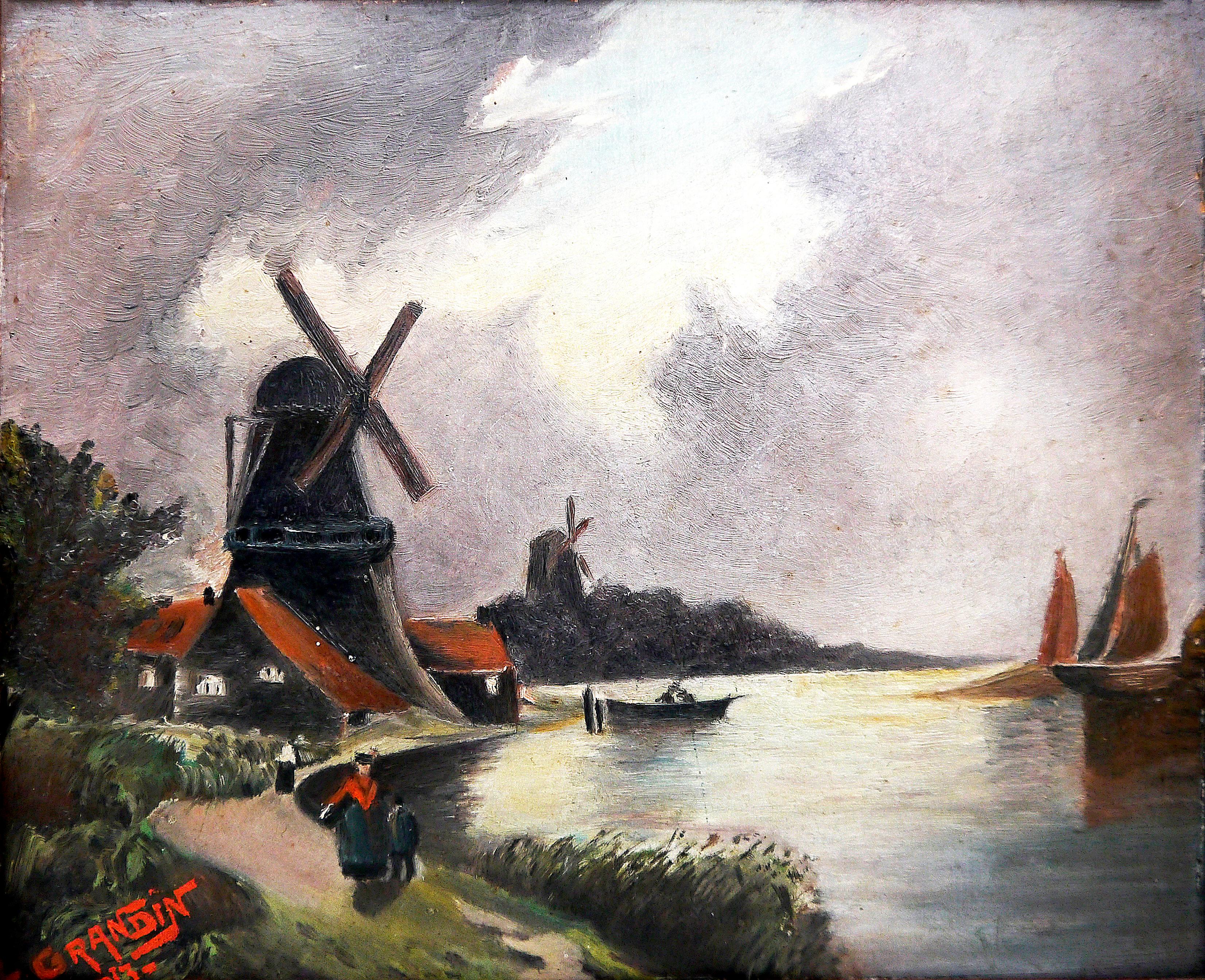 ➡️Windmills escena de Grandin⬅️

Probablemente Louis Grandin nacido en Chevresis - Monceau ( Aisne ) Francia. Mencionado en el libro 
