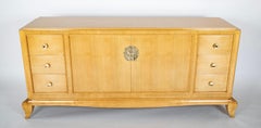 French School of Arbus Credenza in Light Wood with Adam & Eve Medallion