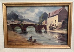 French School Oil Painting Signed by Artist, C. 1920's