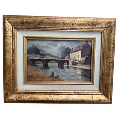 French School Oil Painting Signed by Artist, C. 1920's