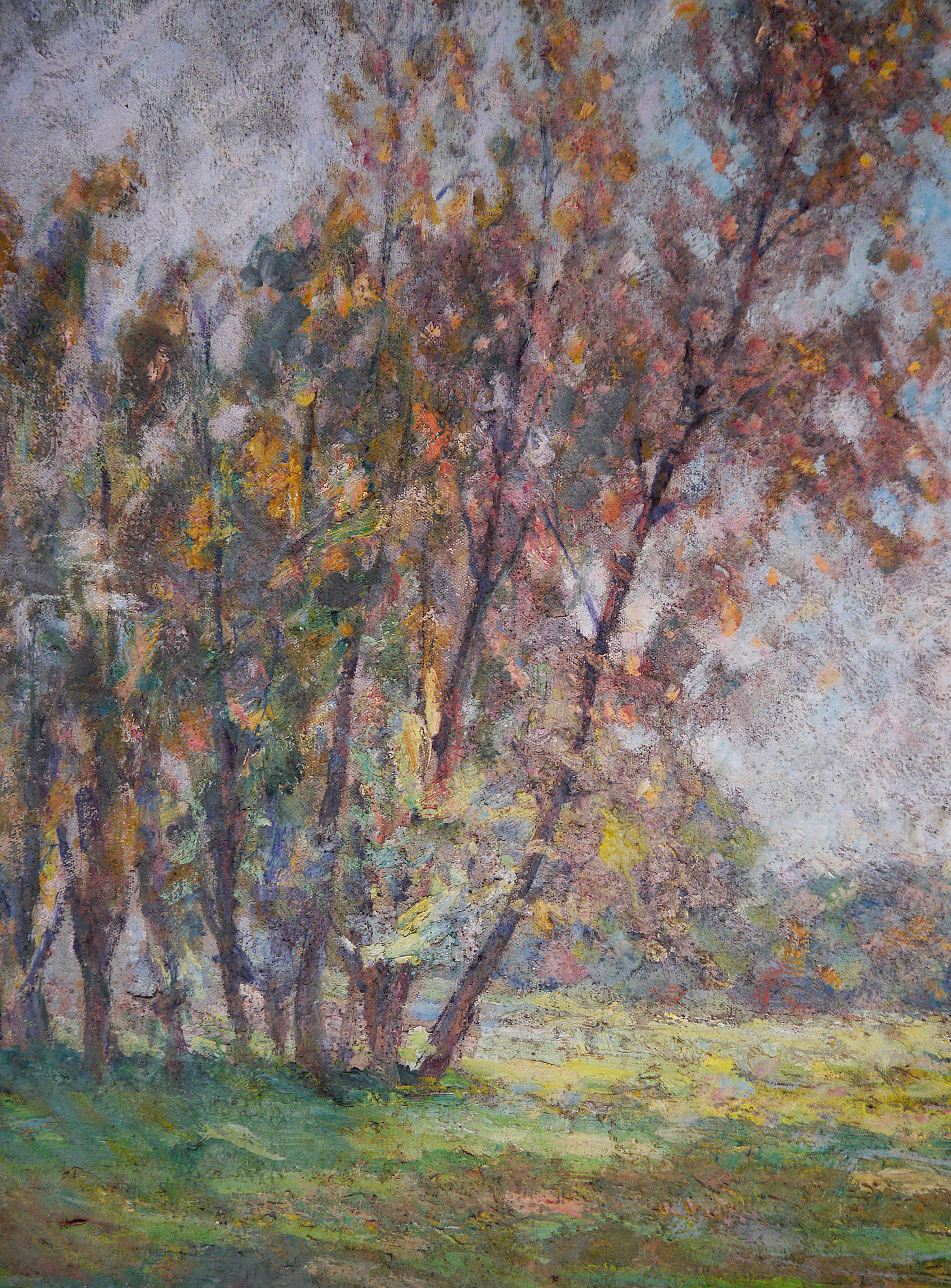 Siglo XX Paisaje impresionista francés Pintura al óleo Firmada  1915 - 20s - Painting de French School Old Masters