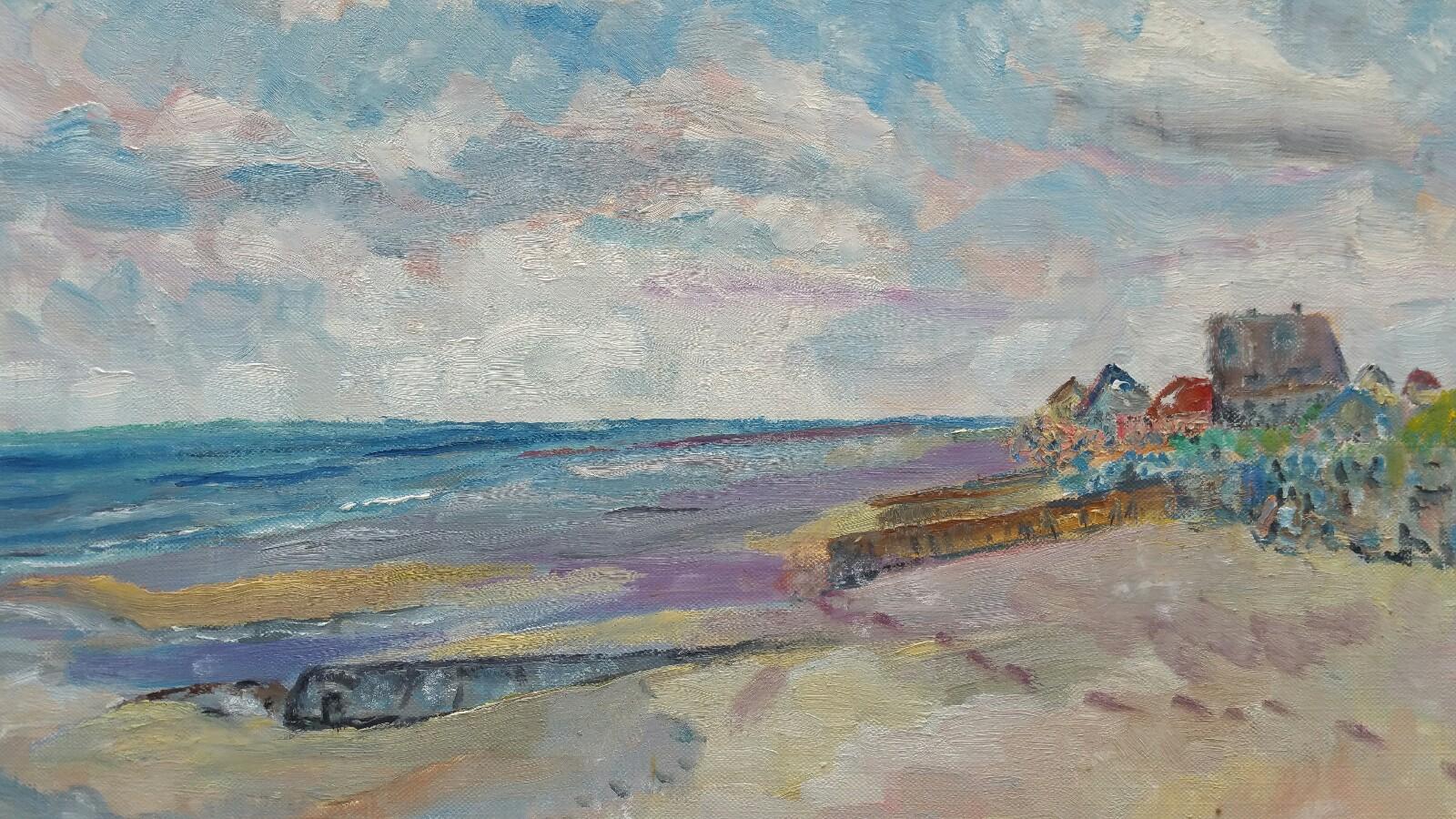 summer beach painting