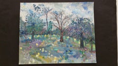 20th Century French Oil Painting Olives and Lemons in Provence