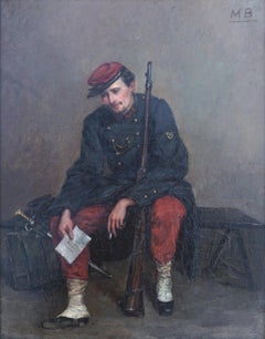 French Soldier 19th Century  - A Letter From Home - Franco-Prussian War