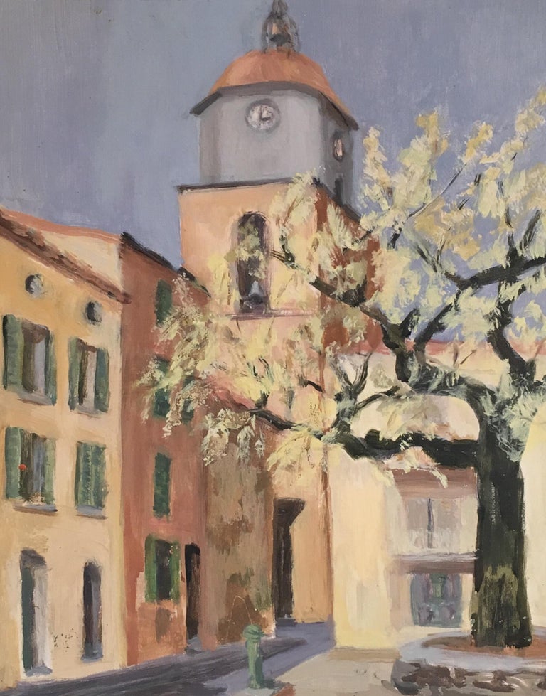 French School - Mediterranean Town, Mid 20th Century Impressionist