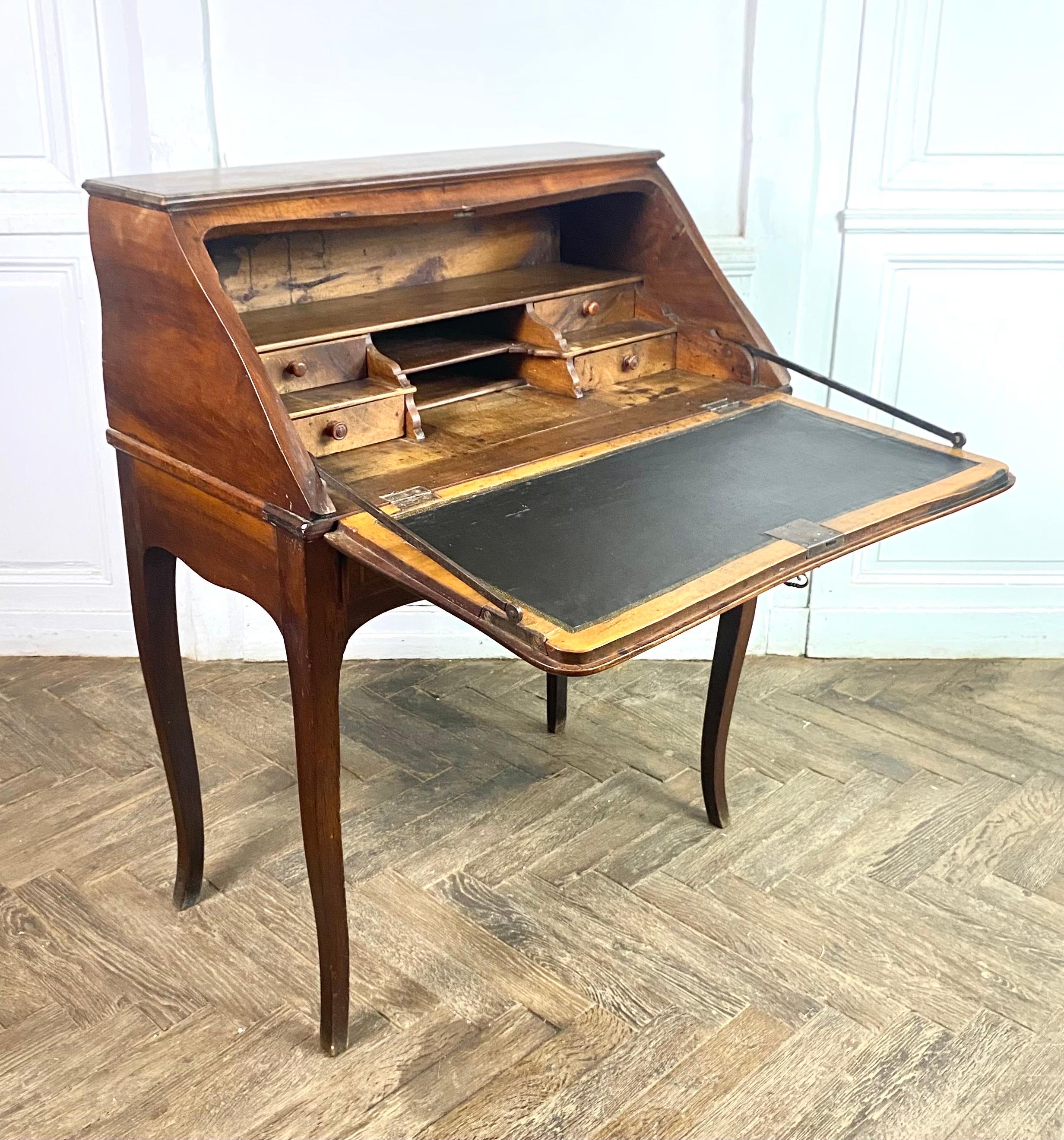 French Scriban desk, Donkey desk, Secretary -Louis XV Period - France 18th  For Sale 5