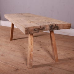French Scrubbed Sycamore and Elm Coffee Table