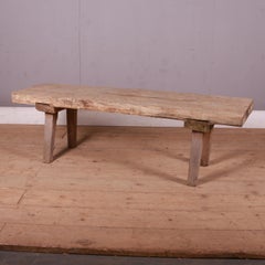 French Scrubbed Sycamore and Elm Coffee Table