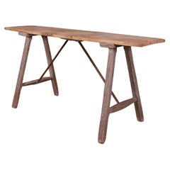 French Scrubbed Trestle Table