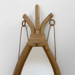 French Sculpted Bamboo Mirror