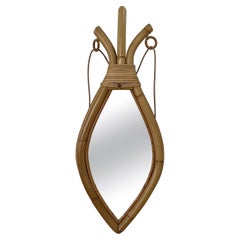 French Sculpted Bamboo Mirror