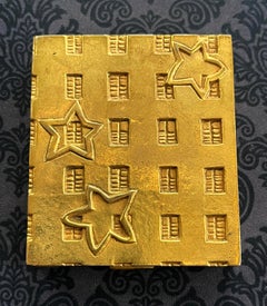 Französische skulptierte Bronze-Box Linie Vautrin Tag und Nacht