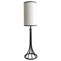French Sculpted Eiffel Tower Iron Table Lamp