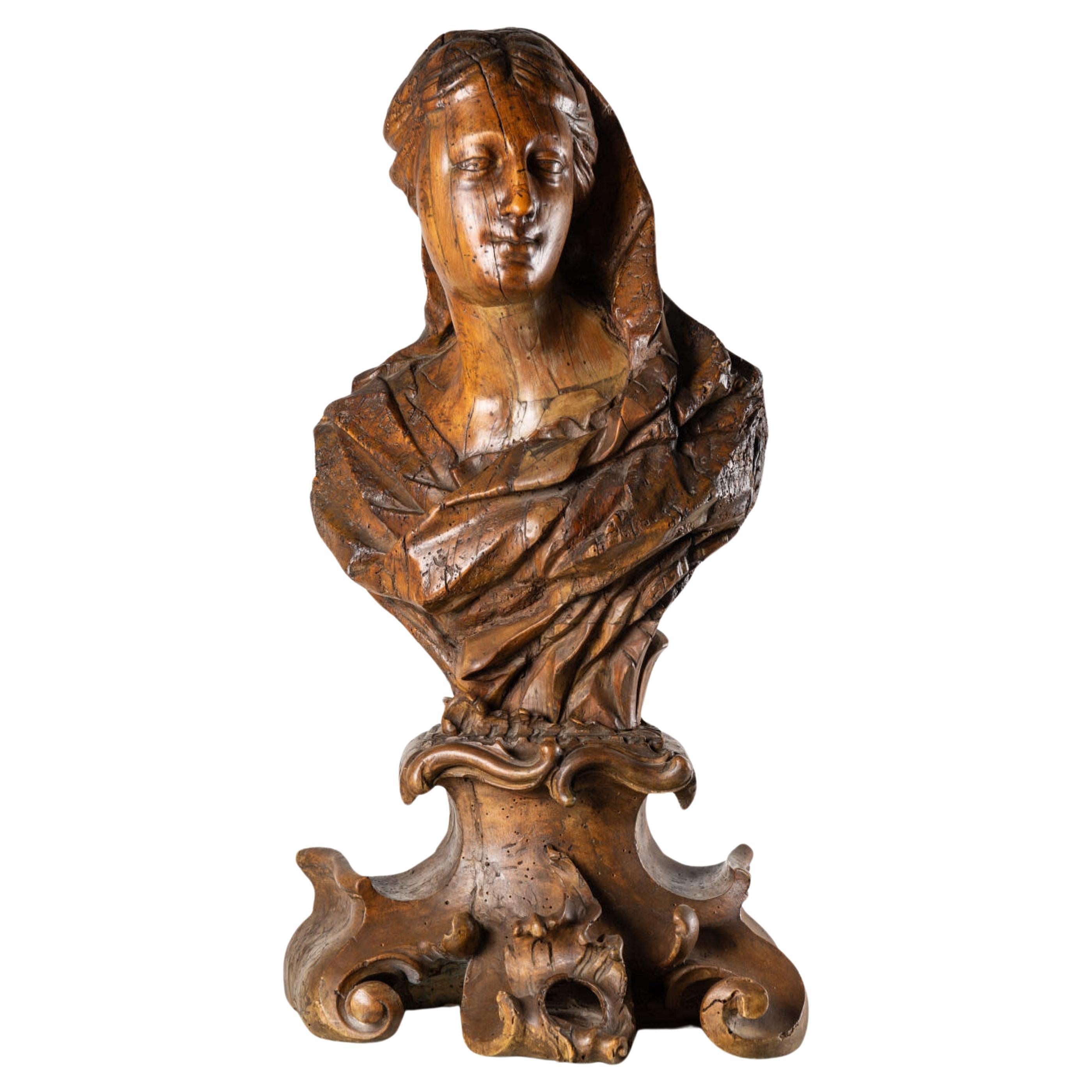 FRENCH SCULPTOR 17TH CENTURY, Sculpture "Saint Mary Magdalene" For Sale