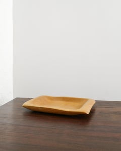 French Sculptural & Decorative Mid Century Wooden Tray by Alexandre Noll, 1950s