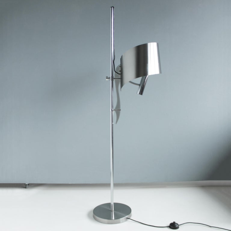 French Sculptural Floor Lamp by Maison Charles In Good Condition For Sale In JM Haarlem, NL