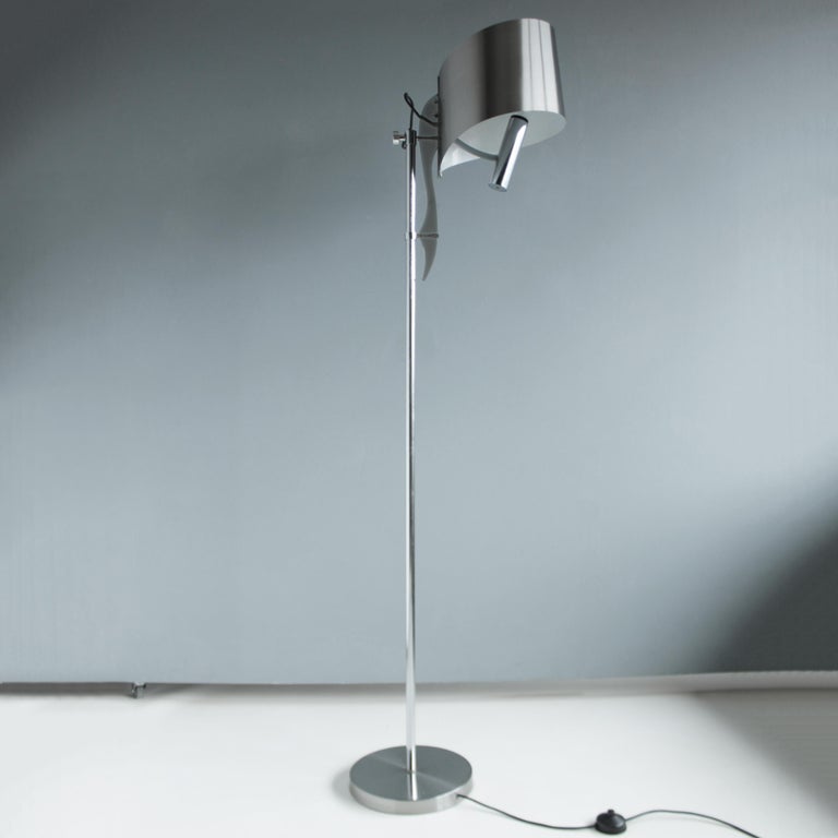 Mid-20th Century French Sculptural Floor Lamp by Maison Charles For Sale