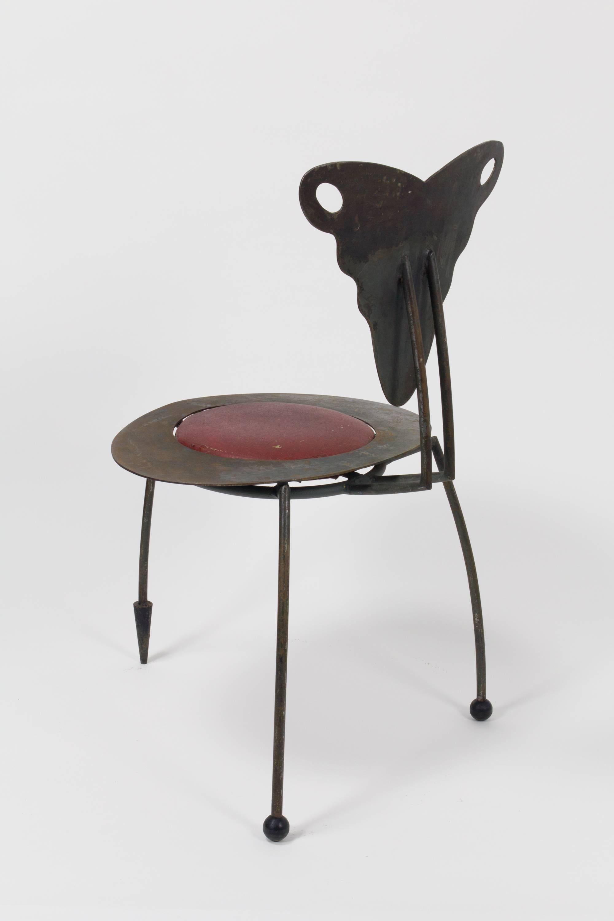 Art Nouveau French Sculptural Praying Mantis Chair