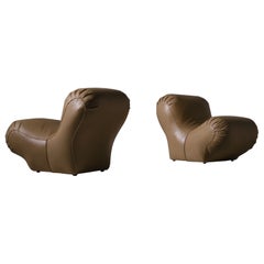 French Sculptural Side Chairs, 1960s