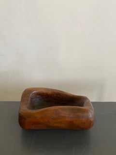French Sculptural Wooden Bowl