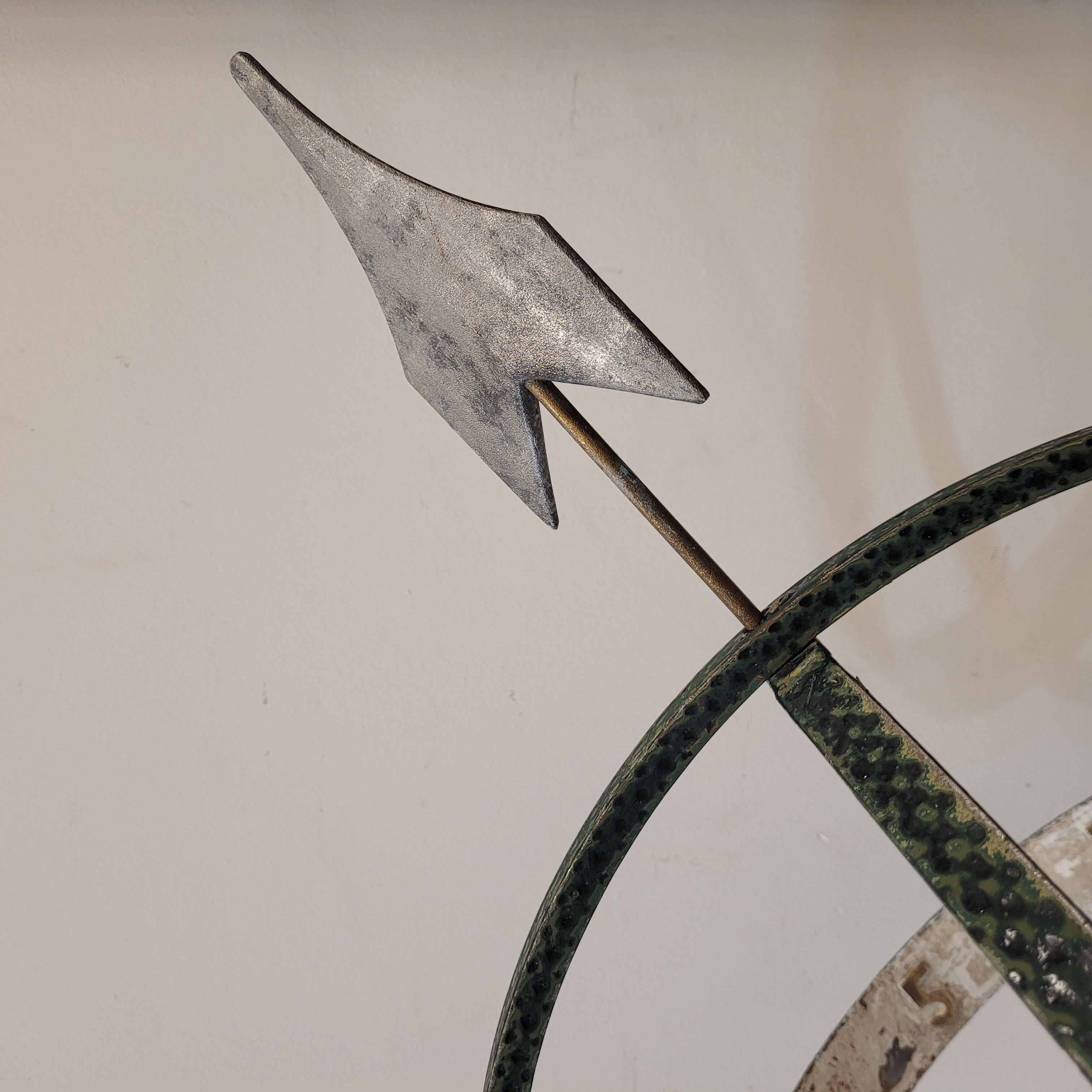 French Sculpture “Armilar sundial”, bronze and stone, mid-s. XX 7
