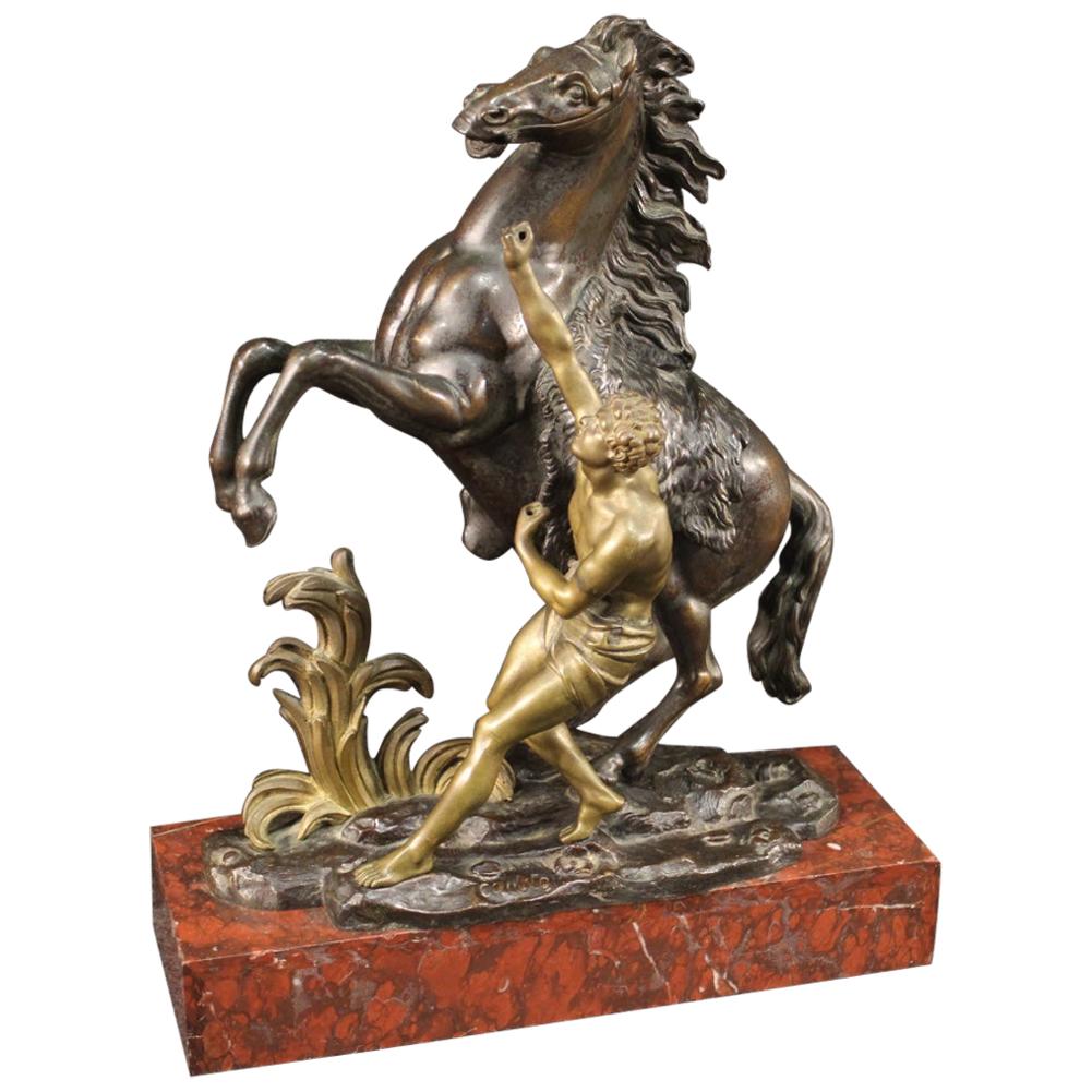 French Sculpture in Gilt Bronze, 20th Century For Sale