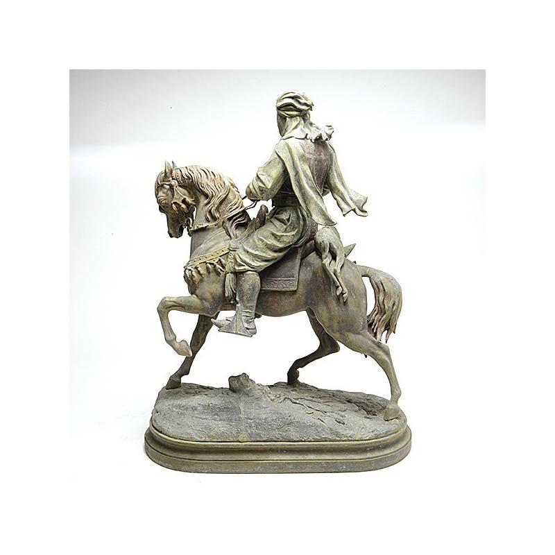 arab on horse by barye