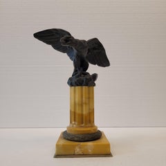 French Sculpture " Porte-Montre"“Eagle wearing a watch”, bronze, Napoleon III