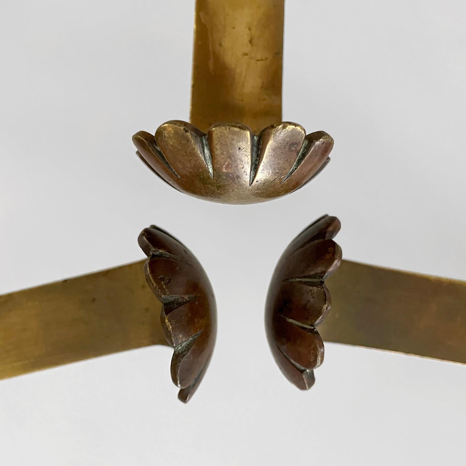 French Sculputed Aged Bronze Studded Wall Coat Hooks - 3 available For Sale 5