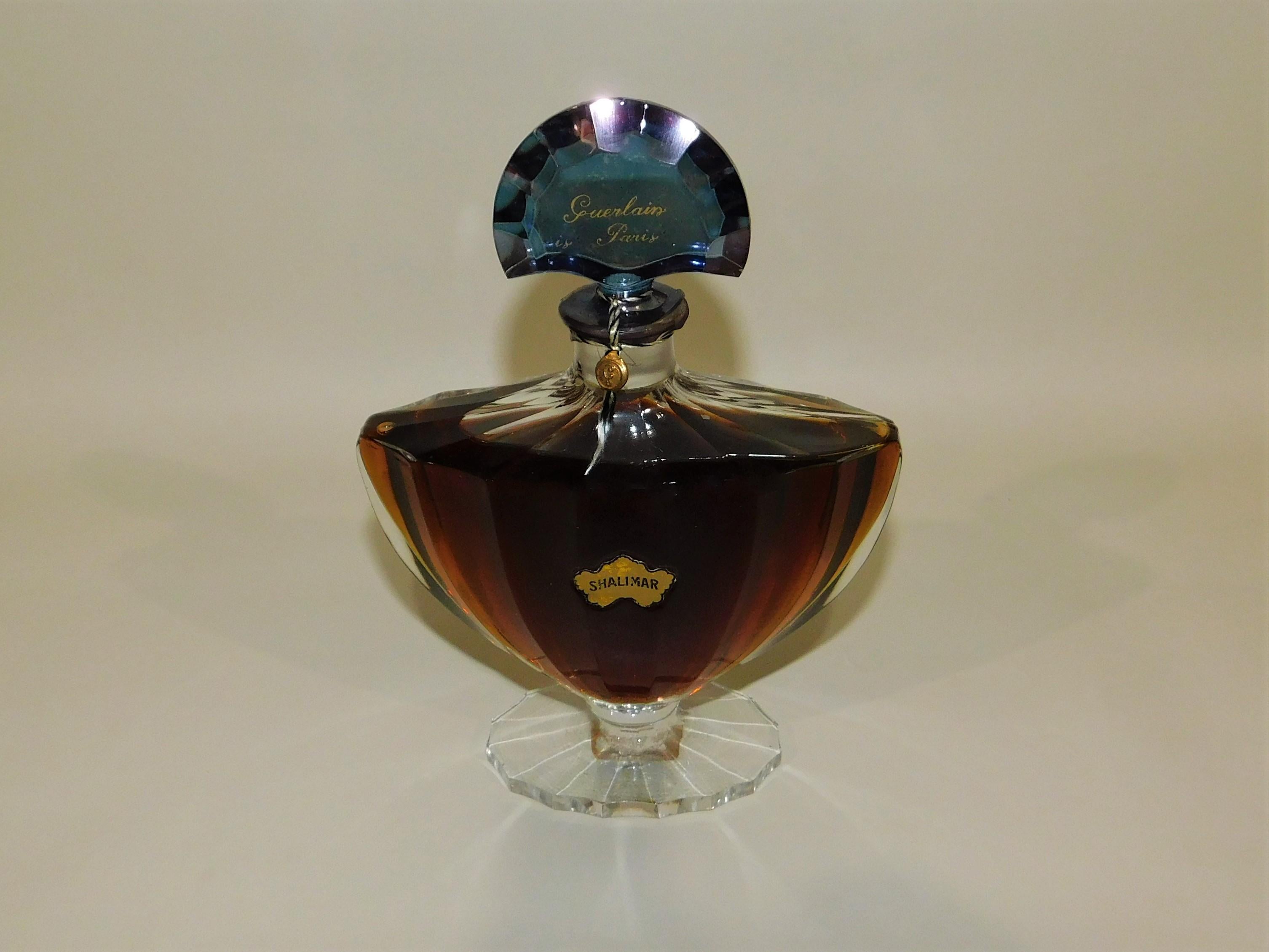 20th Century French Sealed Shalimar by Guerlain Baccarat Perfume Bottle