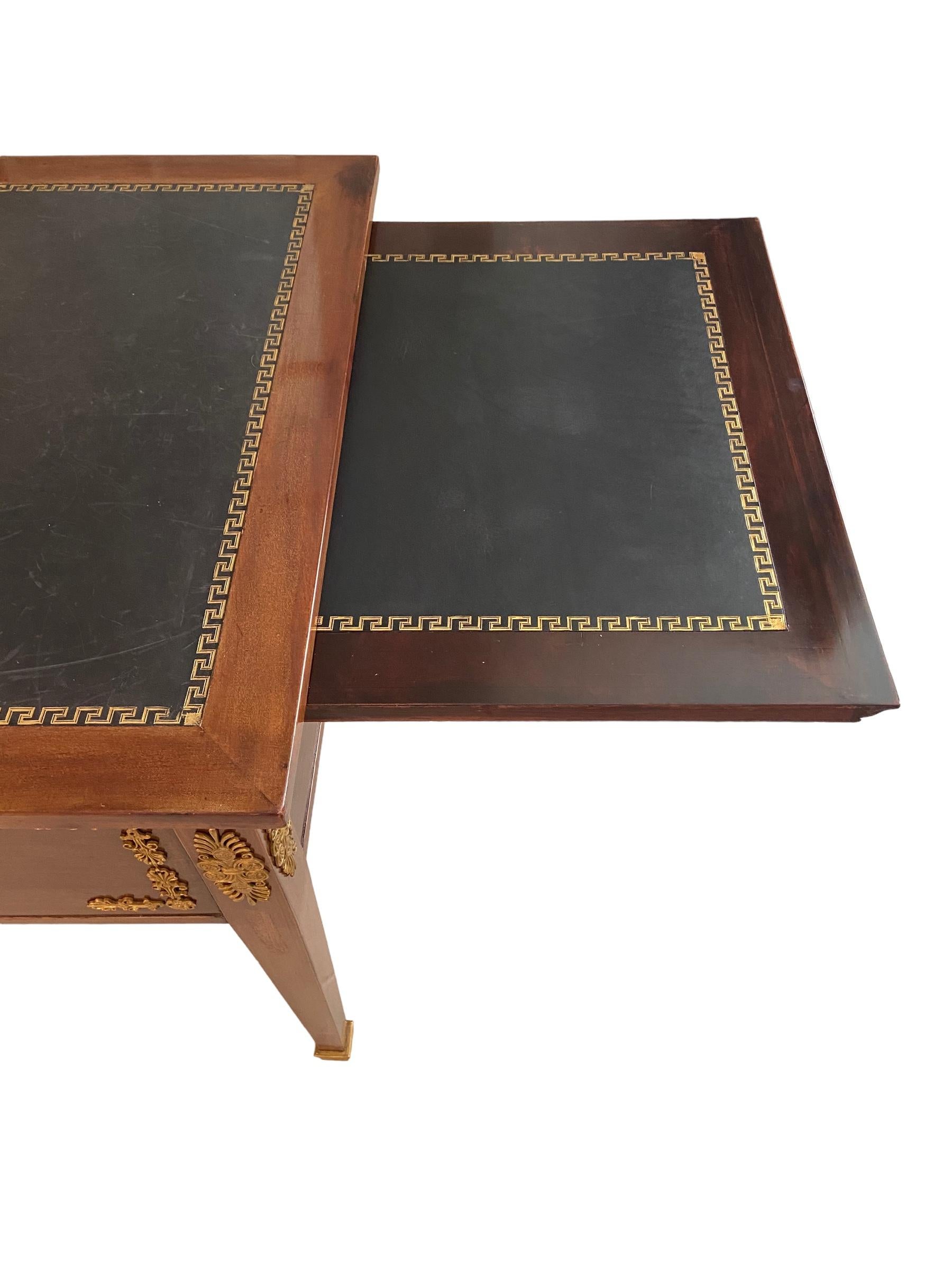 French Second Empire Mahogany Writing Desk For Sale 1