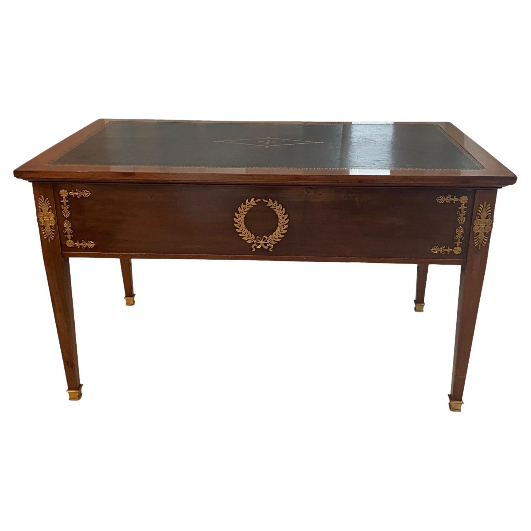 French Second Empire Mahogany Writing Desk