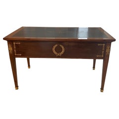 Antique French Second Empire Mahogany Writing Desk