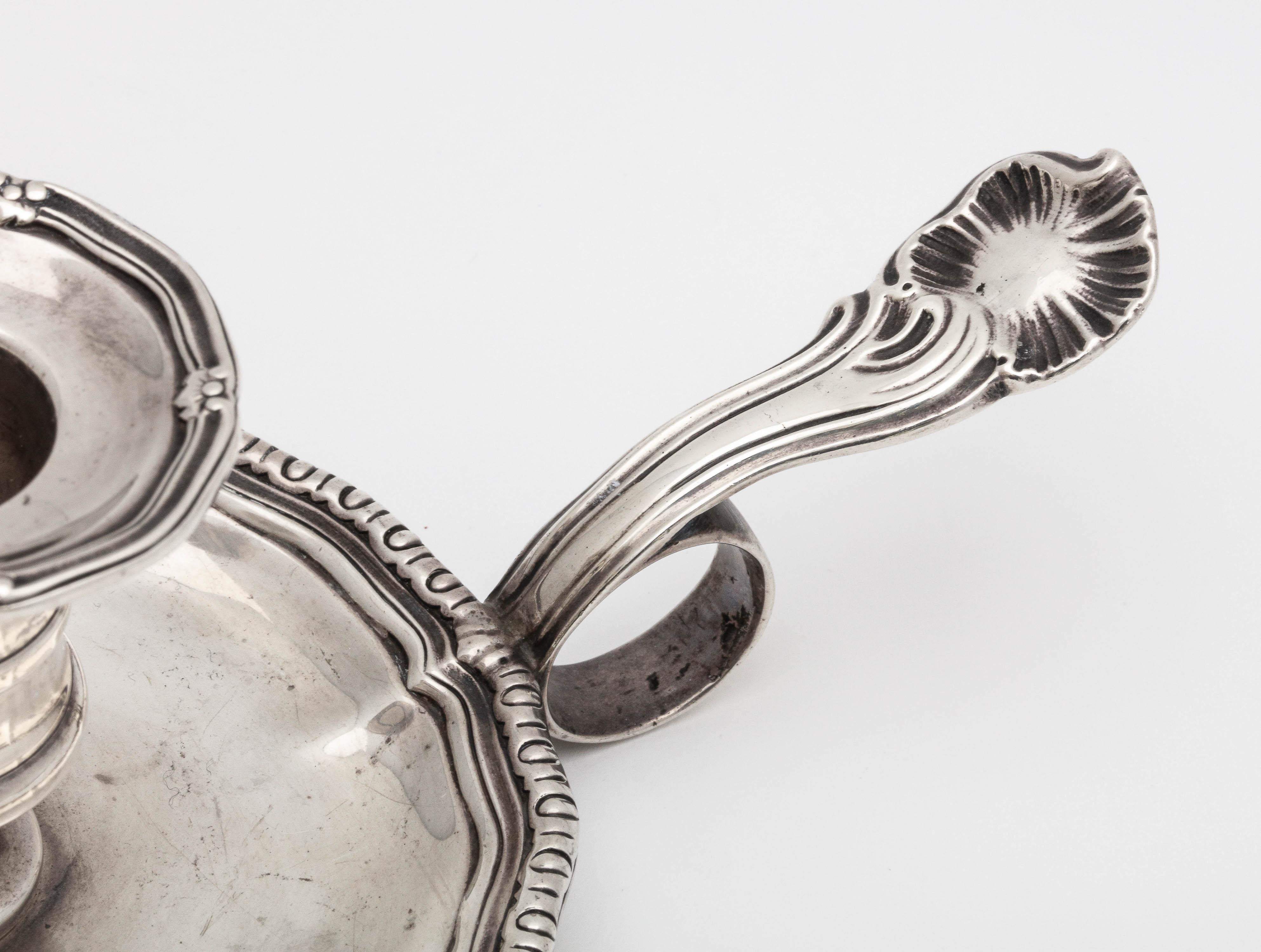 French Second Empire Sterling Silver Chamberstick 7