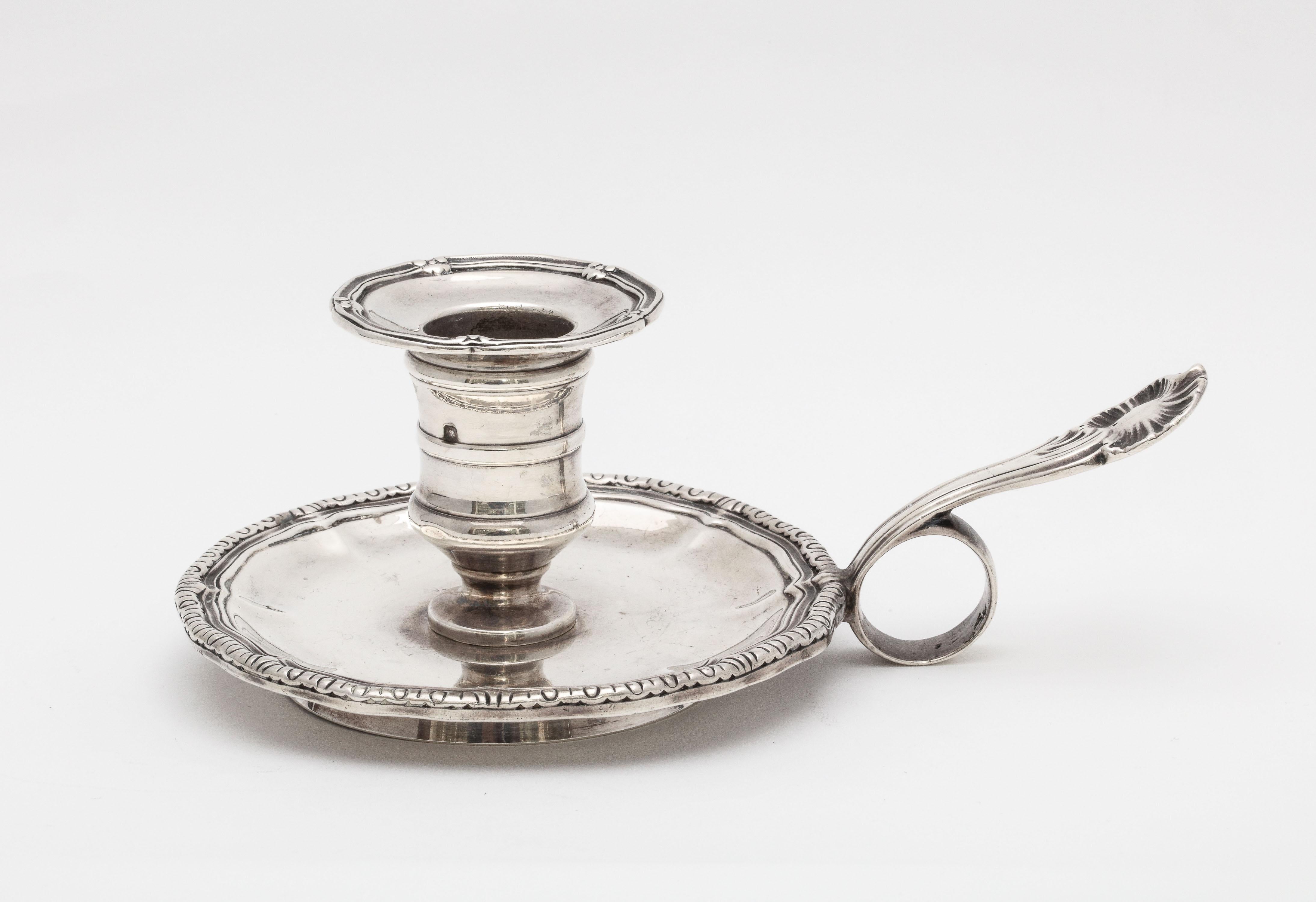French Second Empire Sterling Silver Chamberstick 8