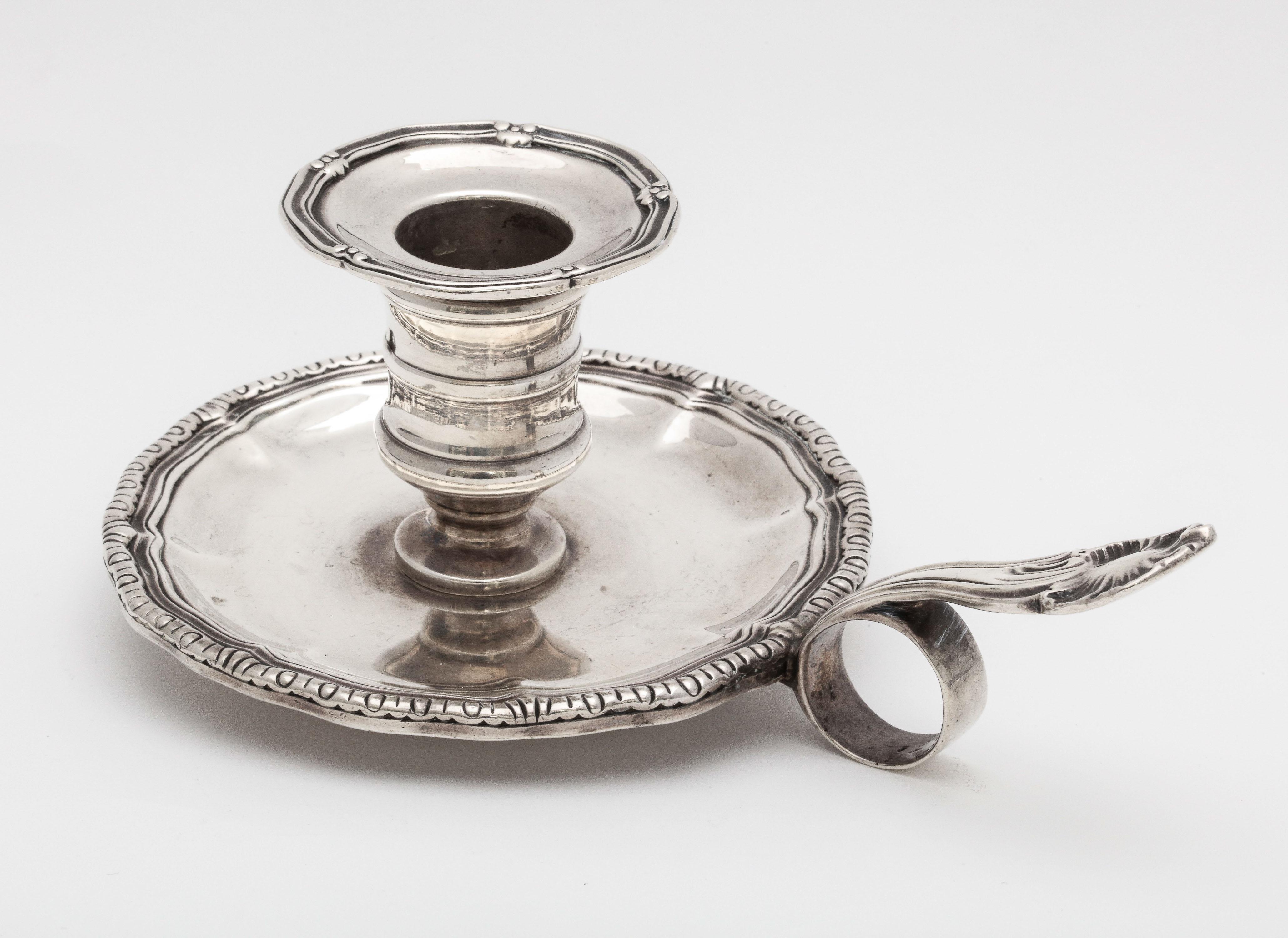 Mid-19th Century French Second Empire Sterling Silver Chamberstick